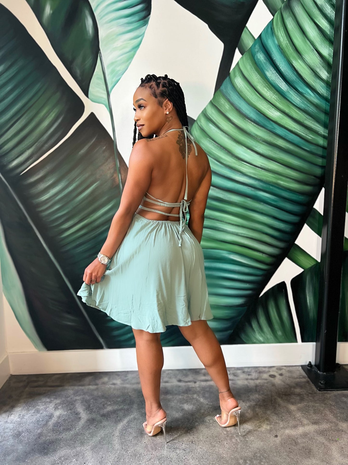 Cyan Short Maxi